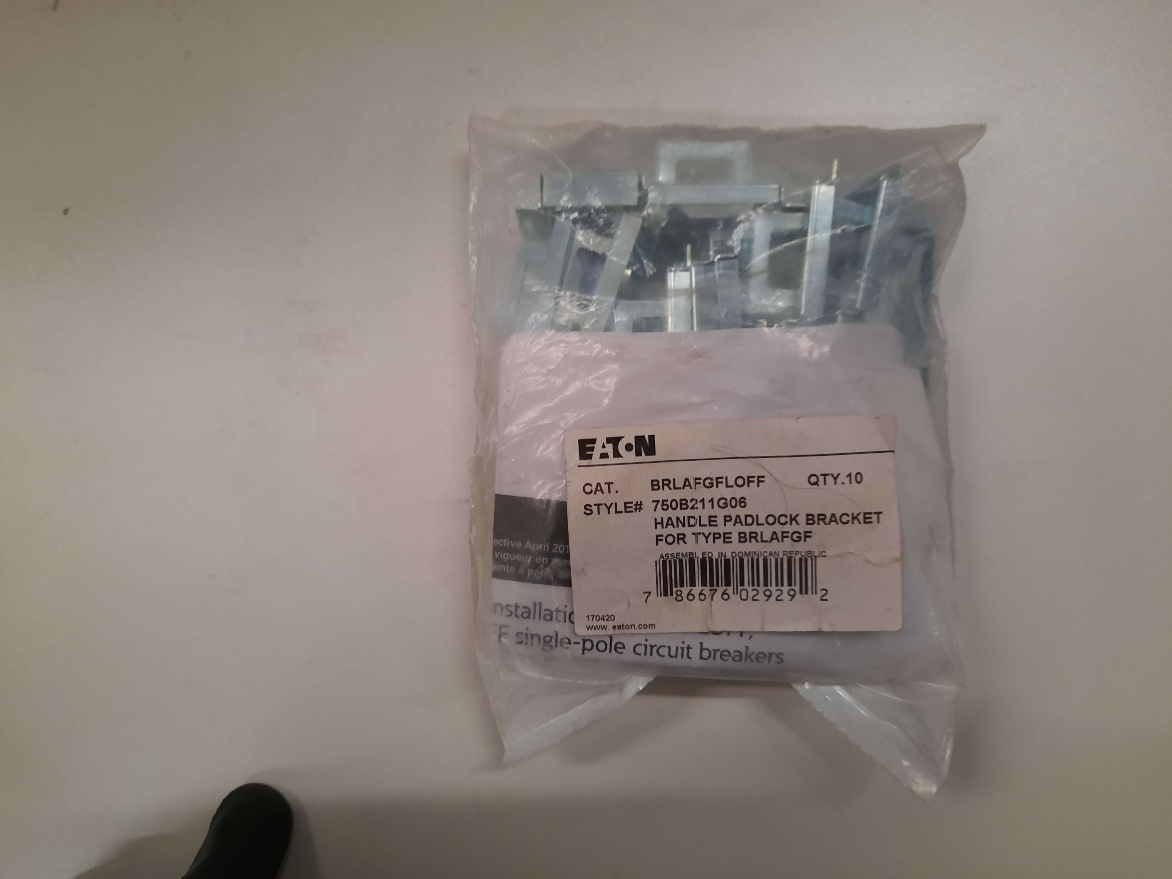 Eaton BRLAFGFLOFF Circuit Breaker Handle Lock-Off