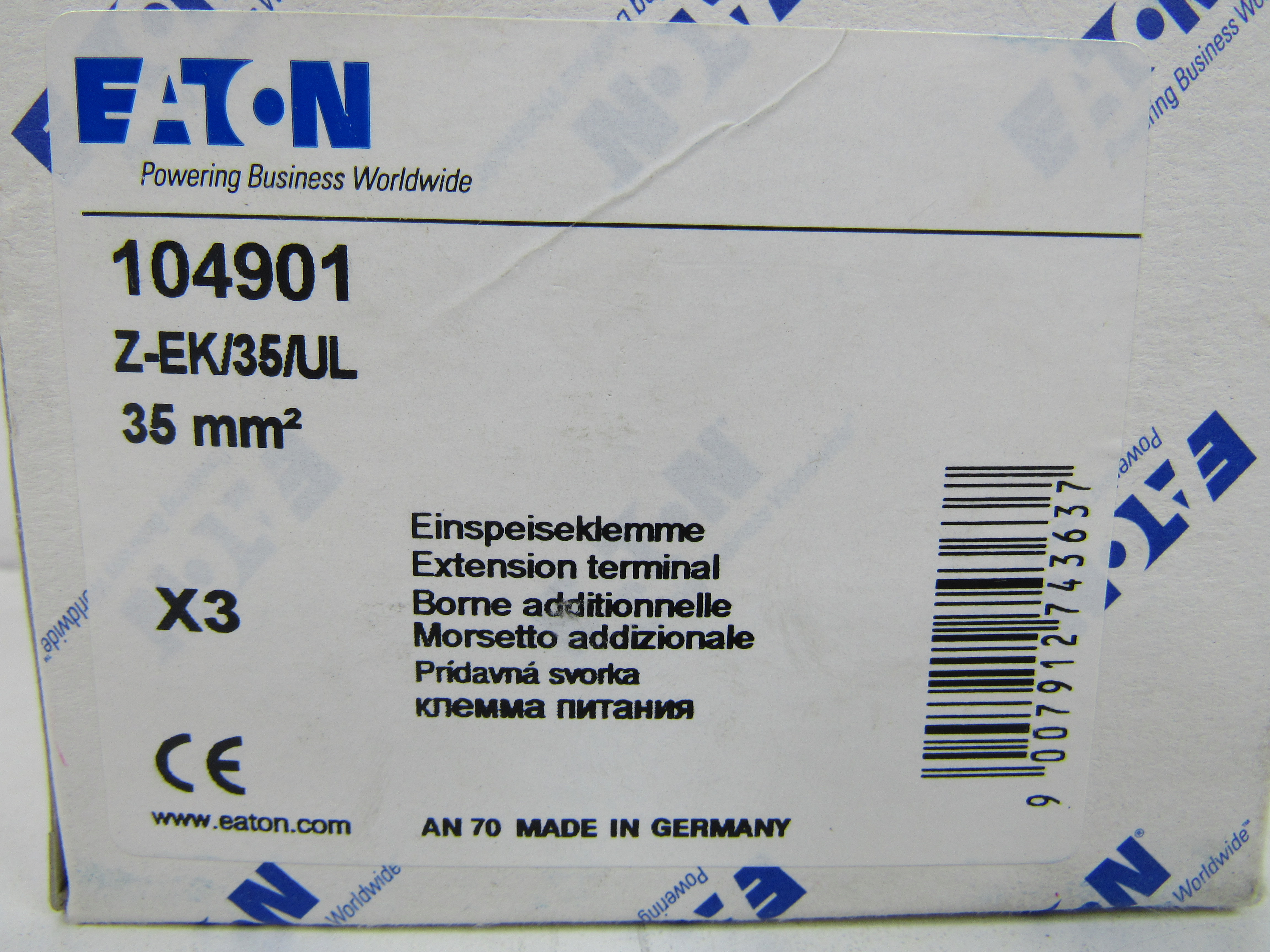 Eaton Z-EK/35/UL Circuit Breaker Extension Terminal