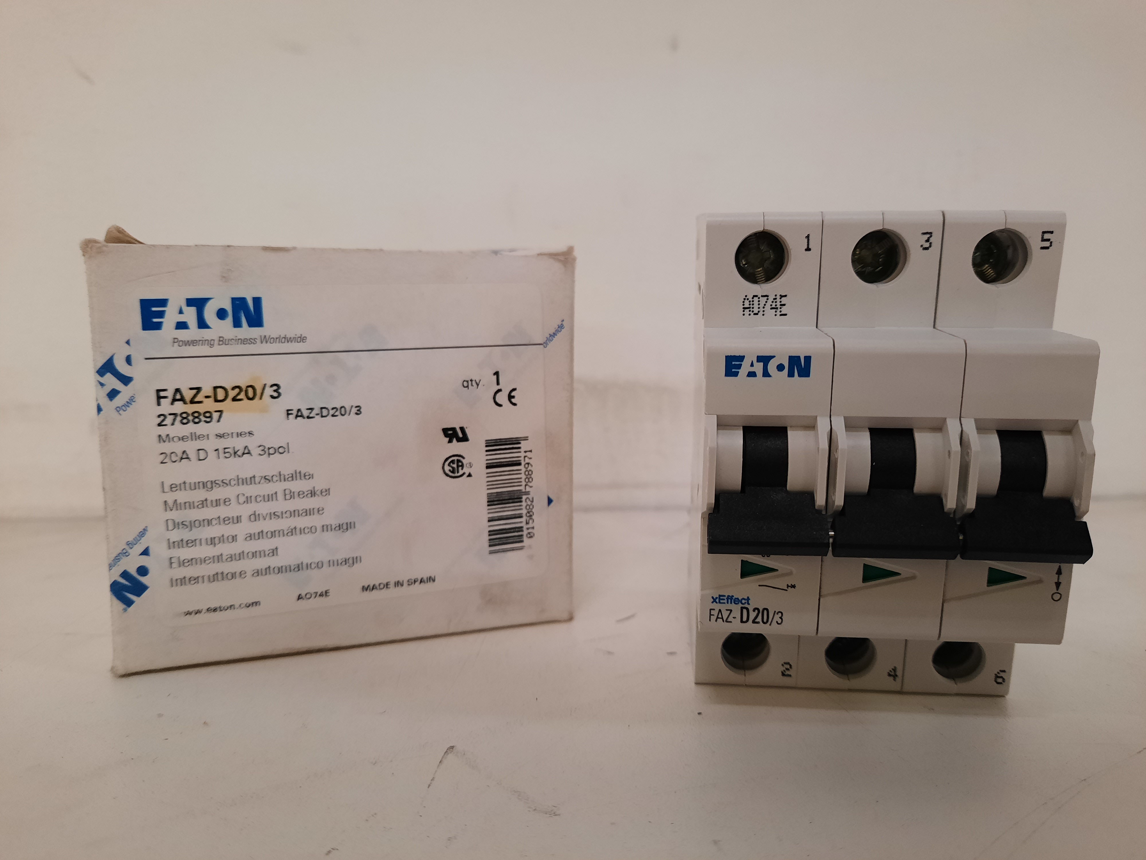 Eaton FAZ-D20/3 Miniature Circuit Breaker