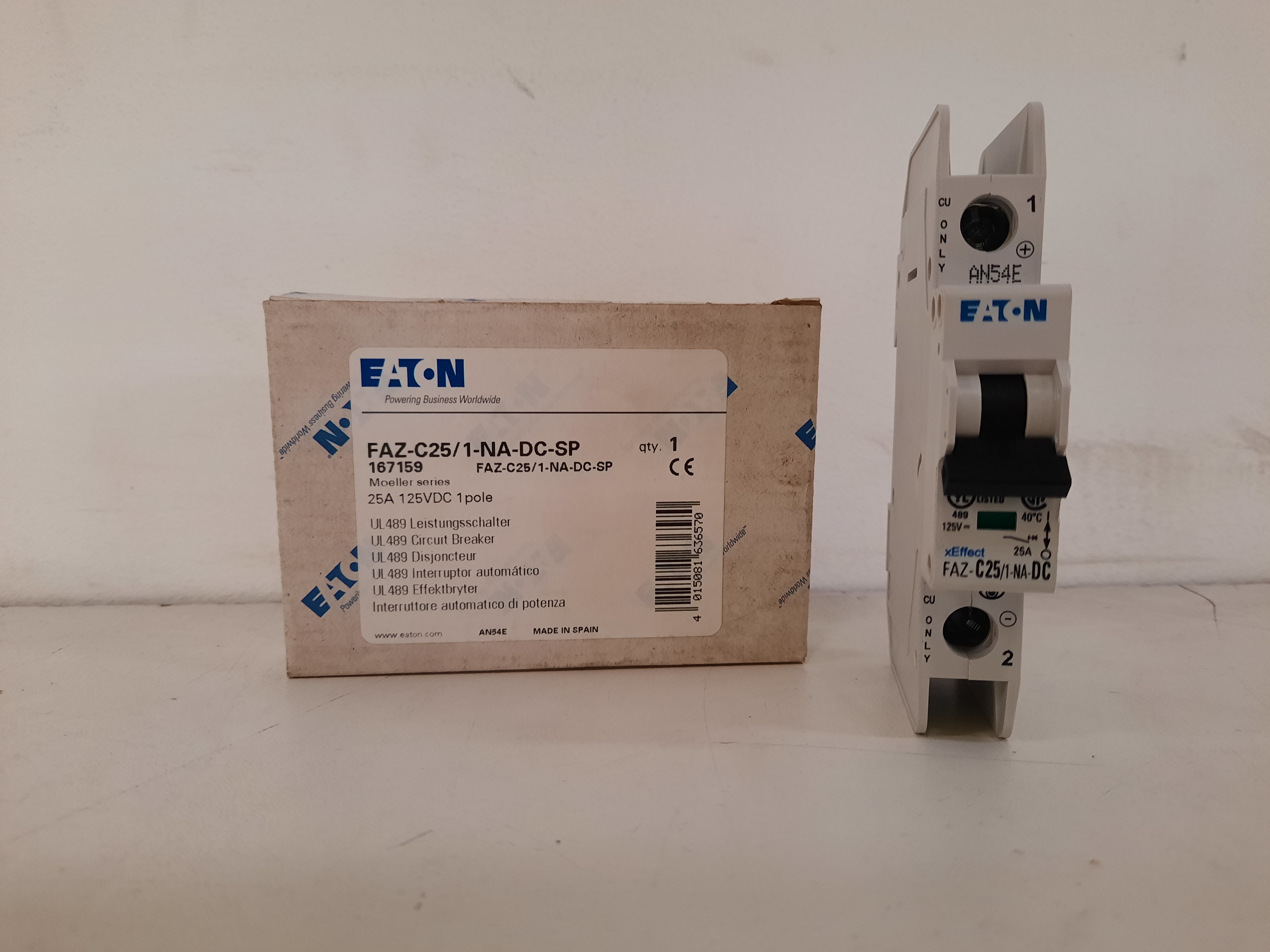 Eaton FAZ-C25/1-NA-DC-SP Miniature Circuit Breaker