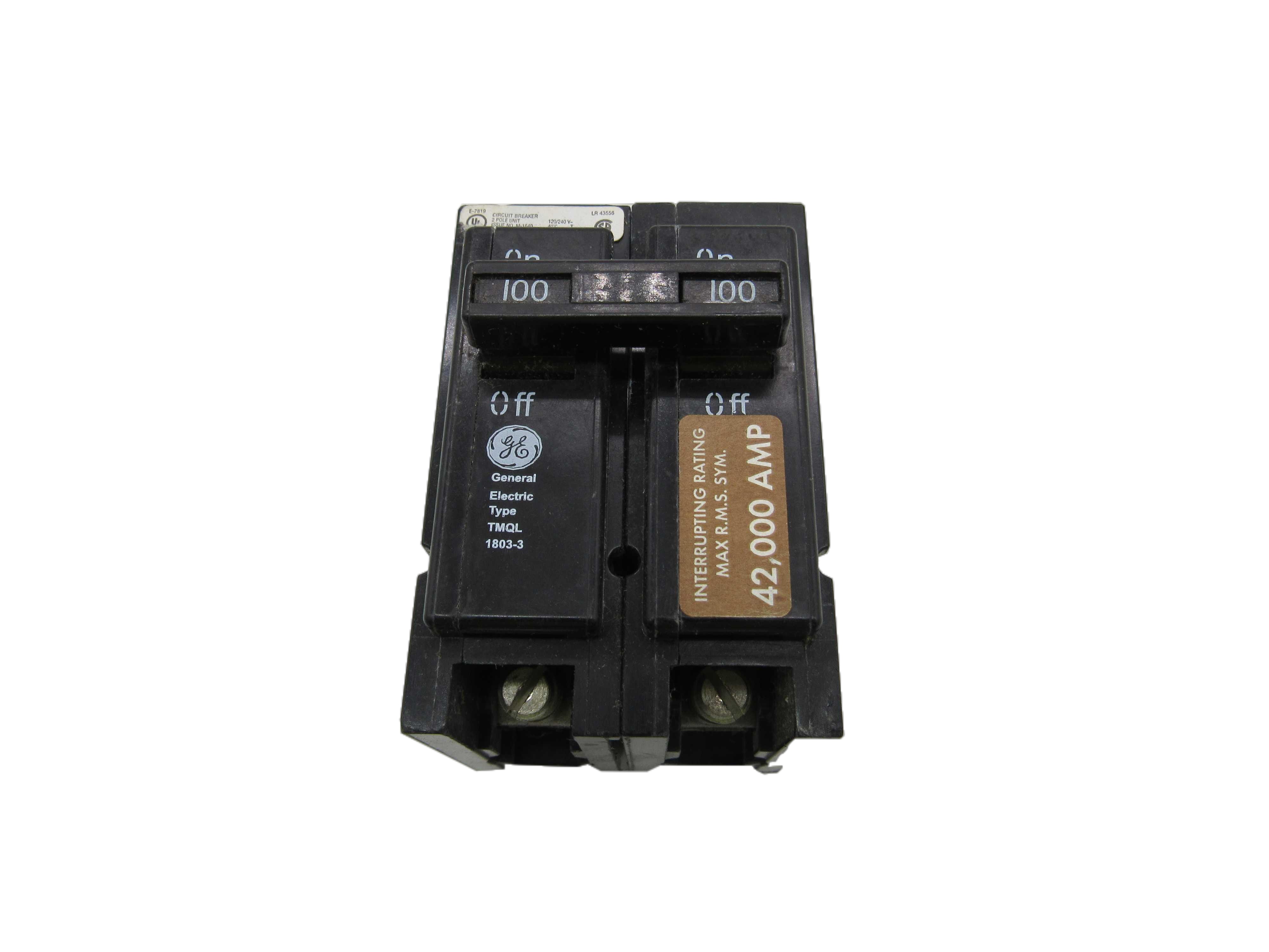 ABB GE Industrial Solutions TMQL21100 Main Circuit Breaker