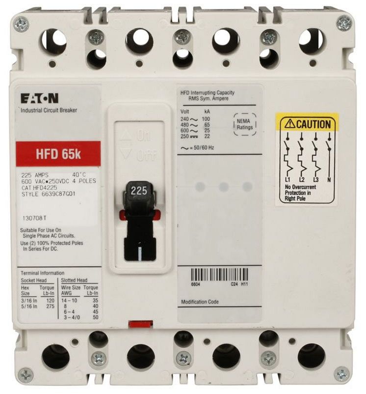 Eaton HFD4030L Molded Case Breakers MCCBs (Repackaged)