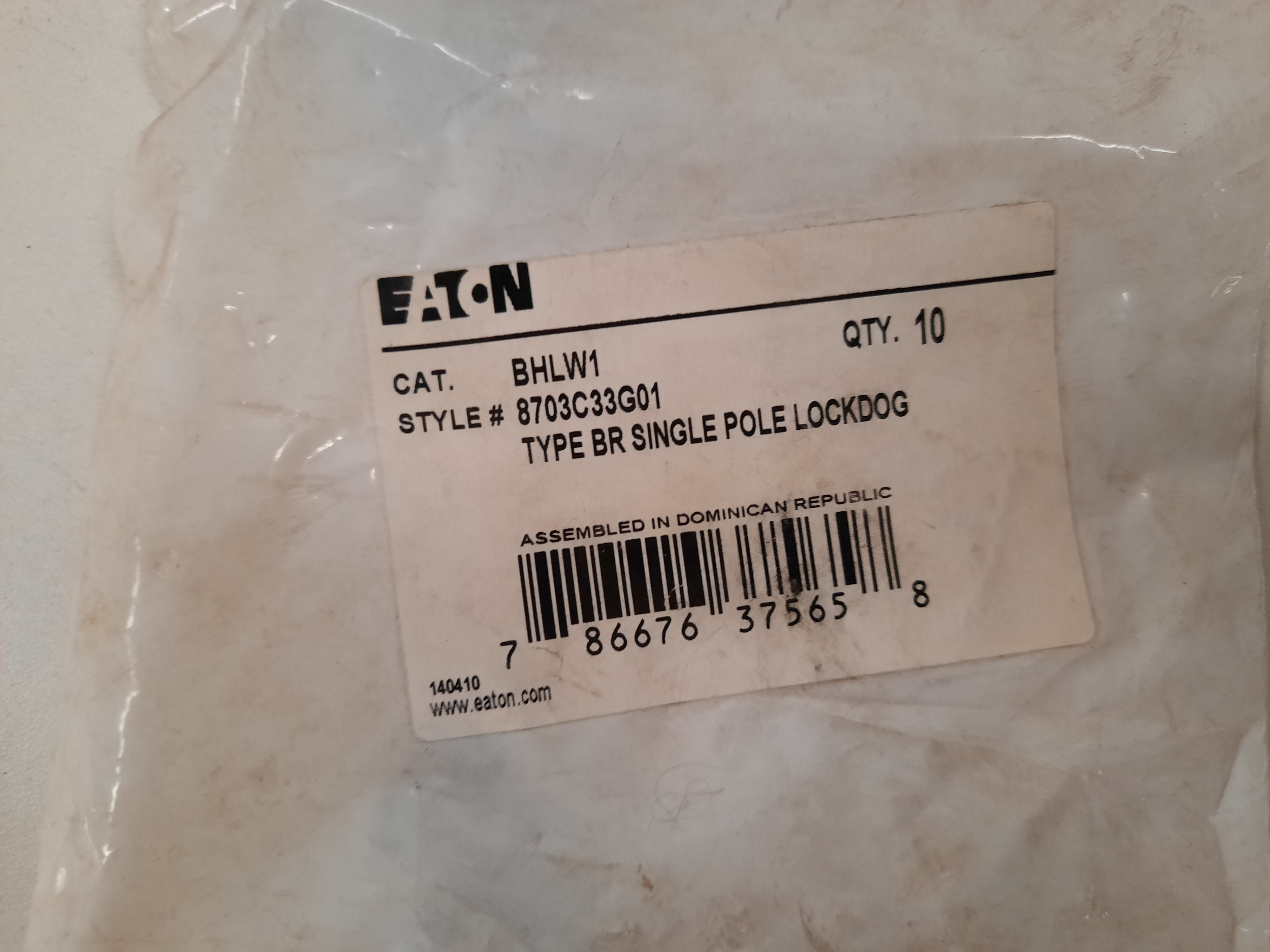 Eaton BHLW1 Circuit Breaker Handle Lock