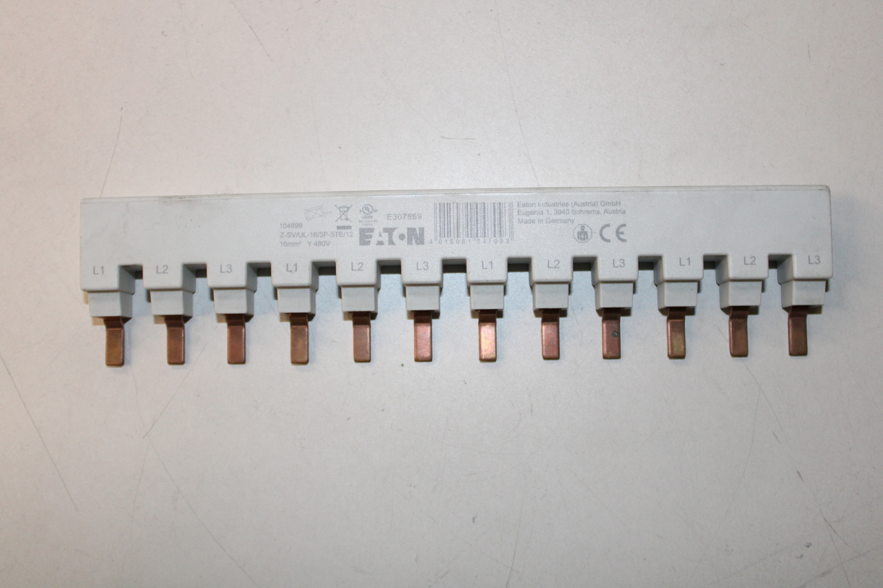 Eaton Z-SV/UL-16/3P-3TE/12 Miniature Circuit Breaker Busbar (Repackaged)