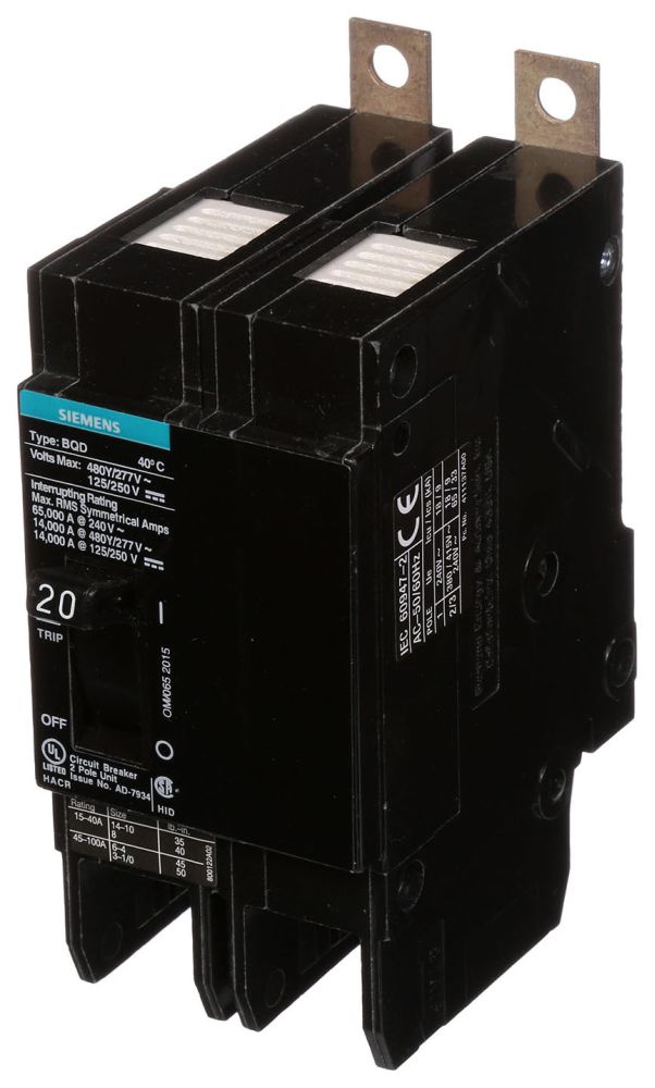 Siemens BQD220 Panelboard Circuit Breaker