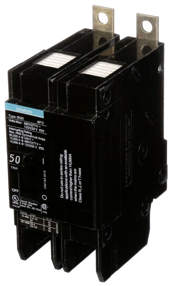 Siemens BQD250 Panelboard Circuit Breaker (Repackaged)