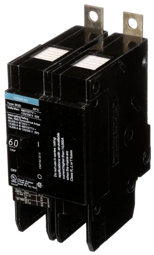 Siemens BQD260 Panelboard Circuit Breaker (Repackaged)