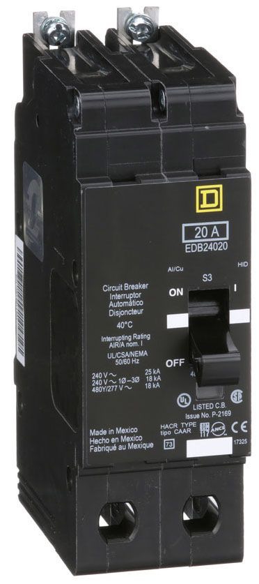 Square D EDB24020 Panelboard Circuit Breaker