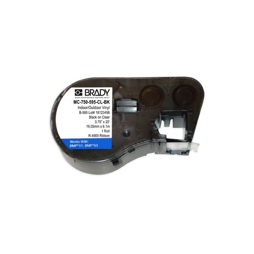 Brady MC-750-595-CL-BK Misc. Cable and Wire Accessories Brady MC-750-595-CL-BK Misc. Cable and Wire Accessories