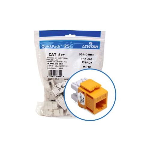 Leviton Manufacturing 5G108-RY5 Modular UTP Jack