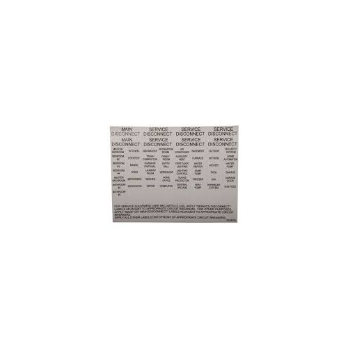 Eaton CHBL Load Center Circuit Identification Label