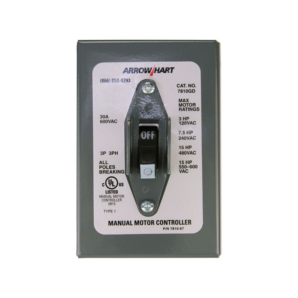 Arrow Hart AH7810GD Motor Controller Switch
