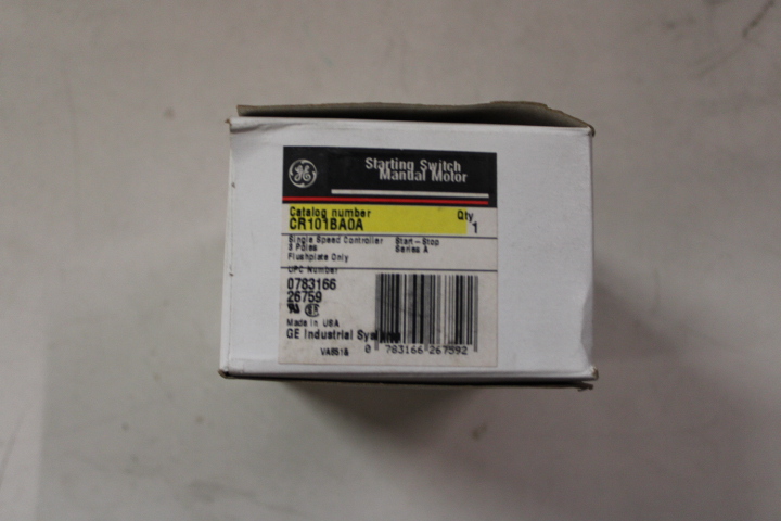 ABB GE Industrial Solutions CR101BA0A Manual Motor Starting Switch