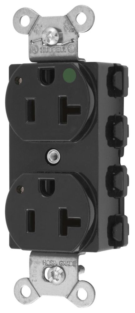 Hubbell Wiring Device-Kellems SNAP8300BK Duplex Receptacle