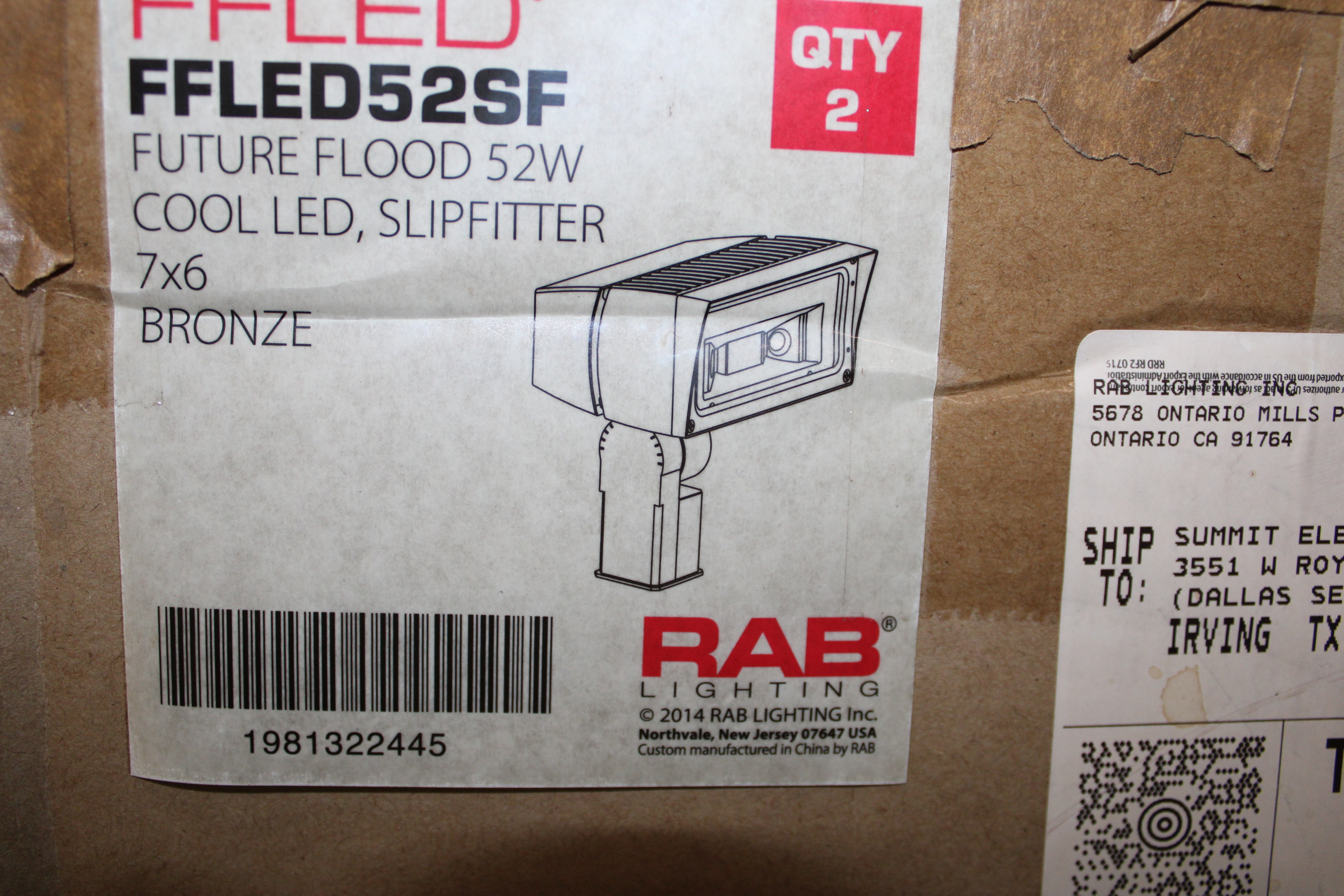 RAB Lighting FFLED52 LED Floodlight Fixture