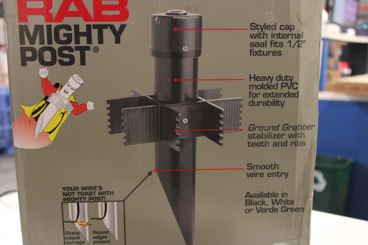RAB Lighting MP19A Landscape Light Fixture Mighty Post