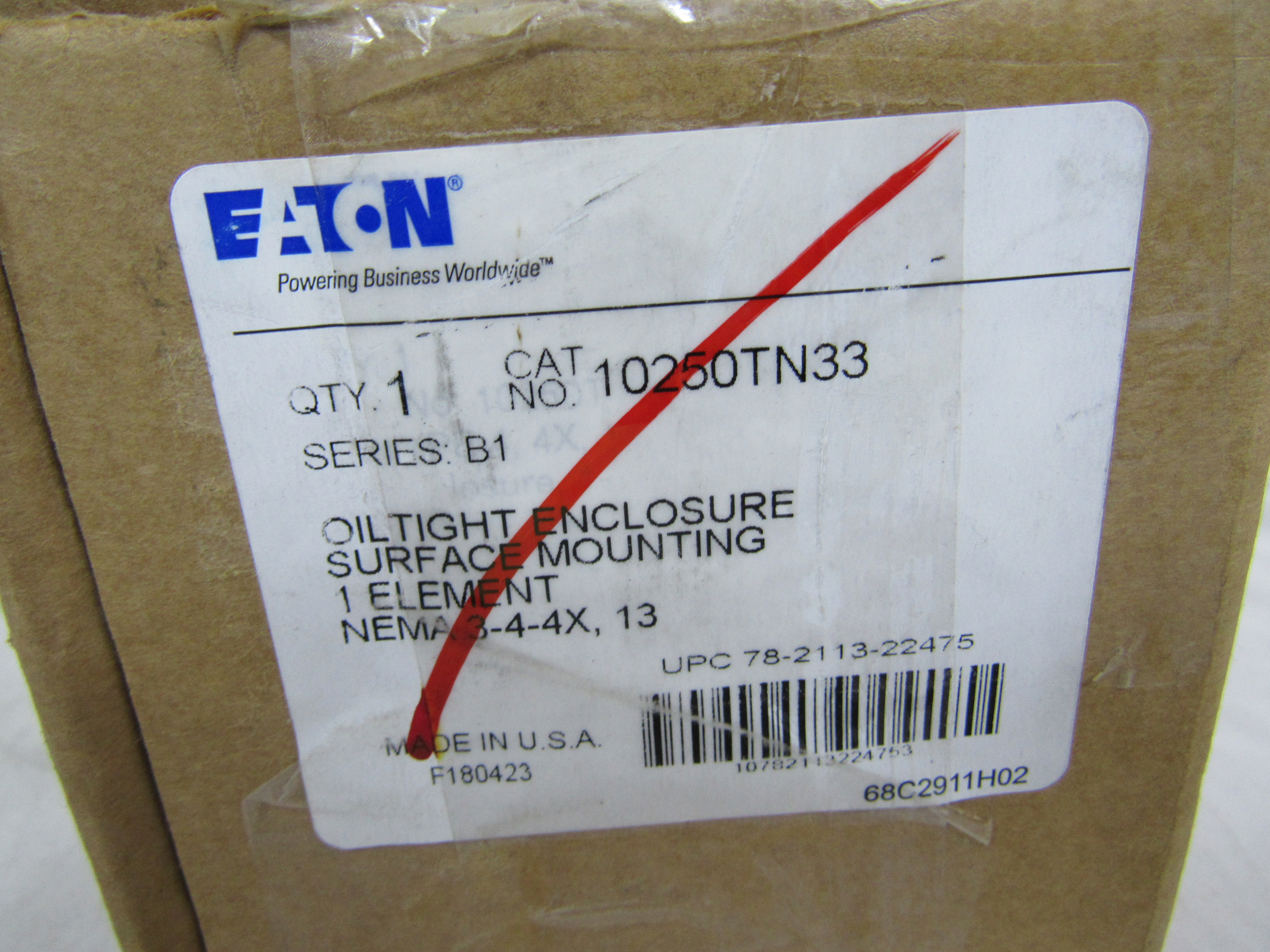 Eaton 10250TN33 Pushbutton Enclosure