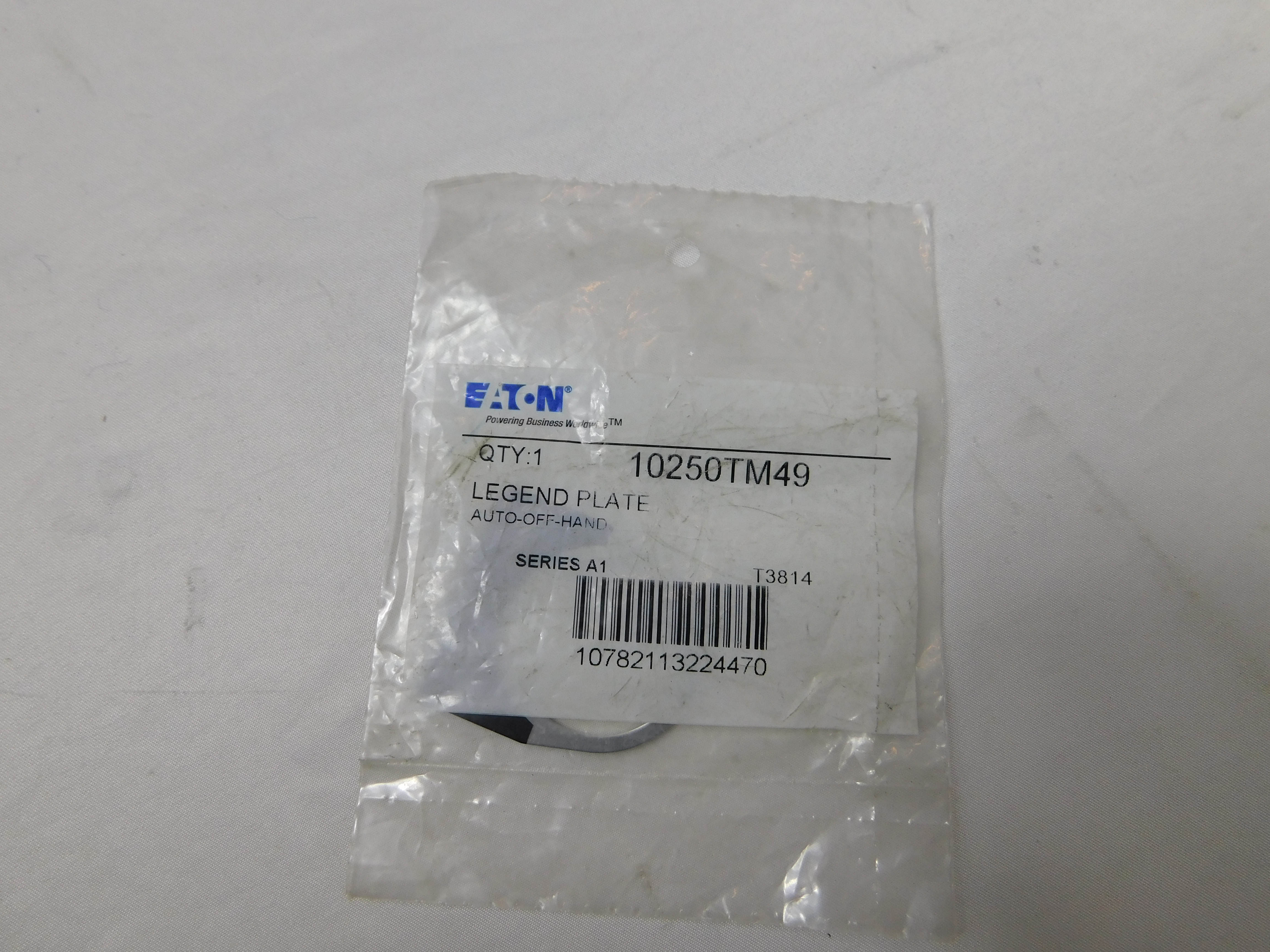 Eaton 10250TM49 Pushbutton Legend Plate