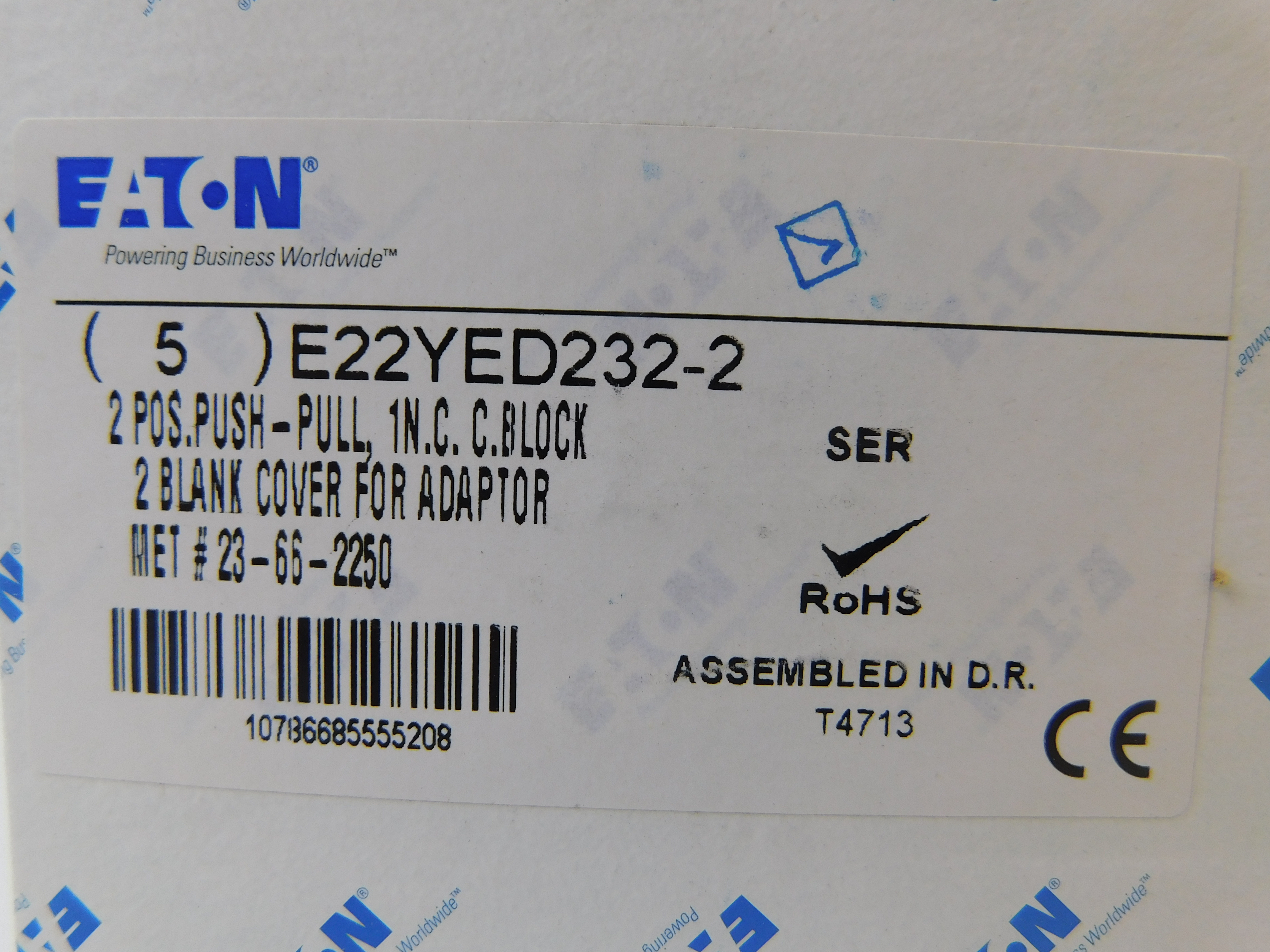 Eaton E22YED232-2 Pushbuttons