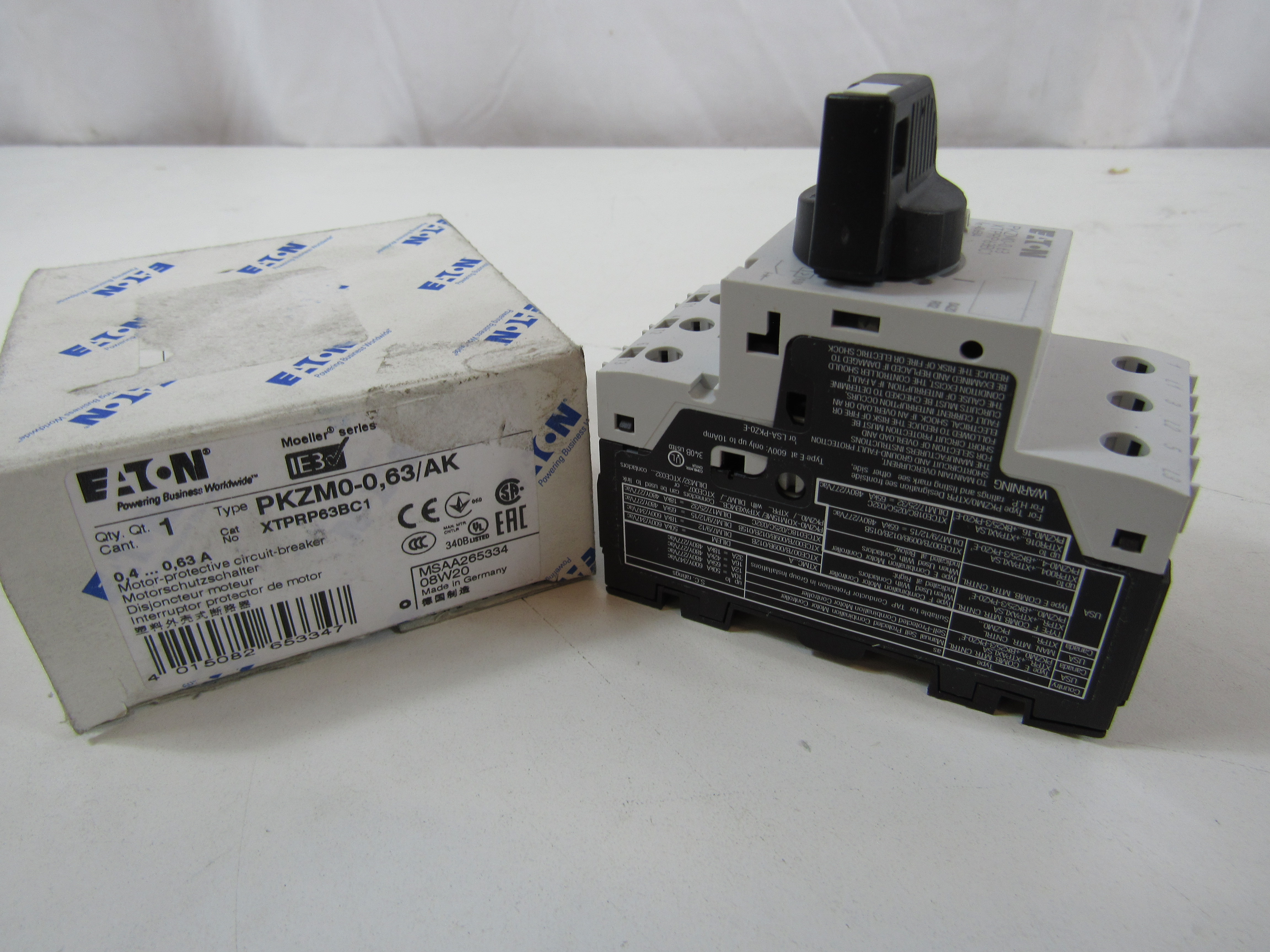Eaton XTPRP63BC1 Manual Motor Protector