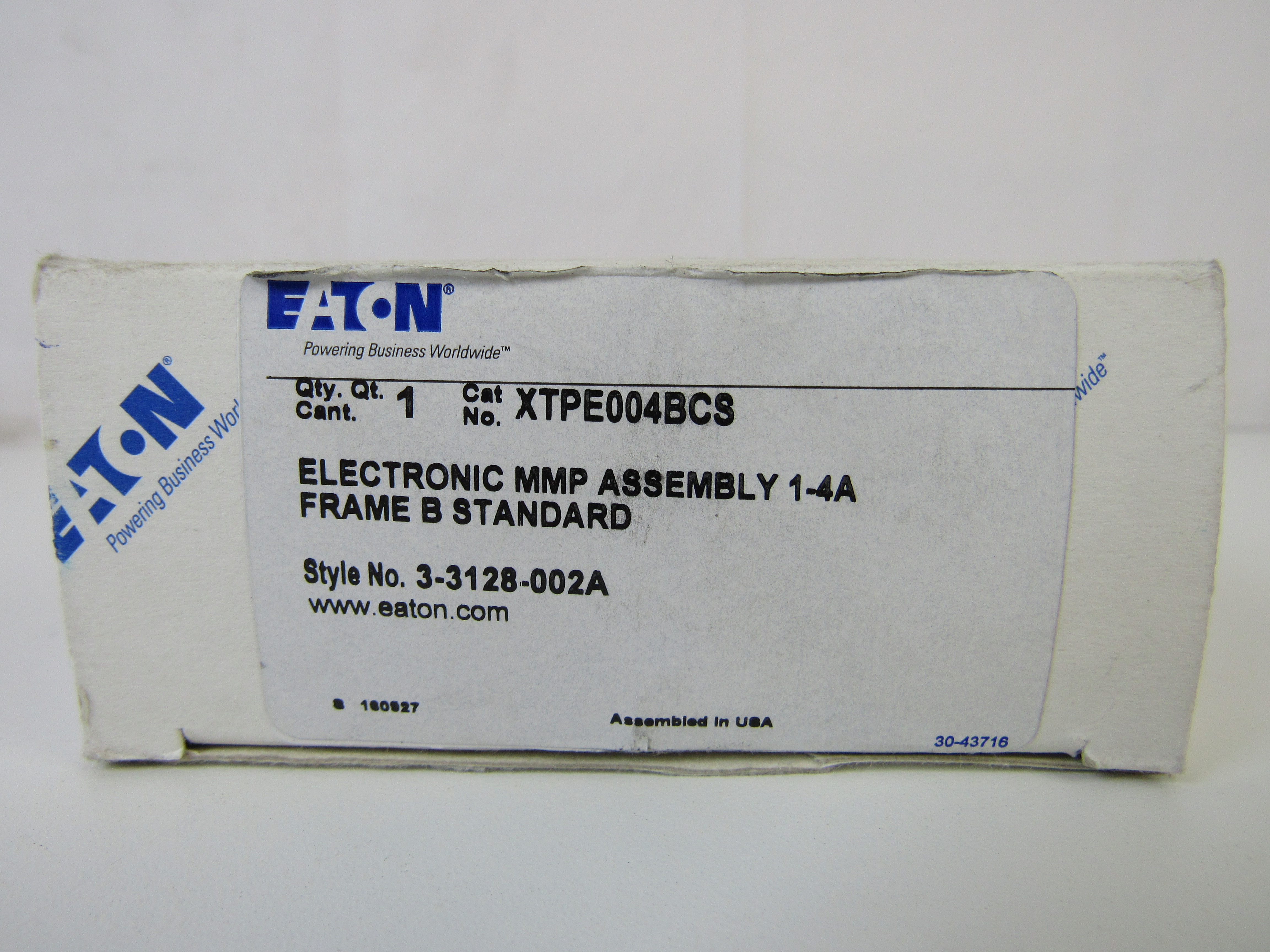 Eaton XTPE004BCS Manual Motor Protectors
