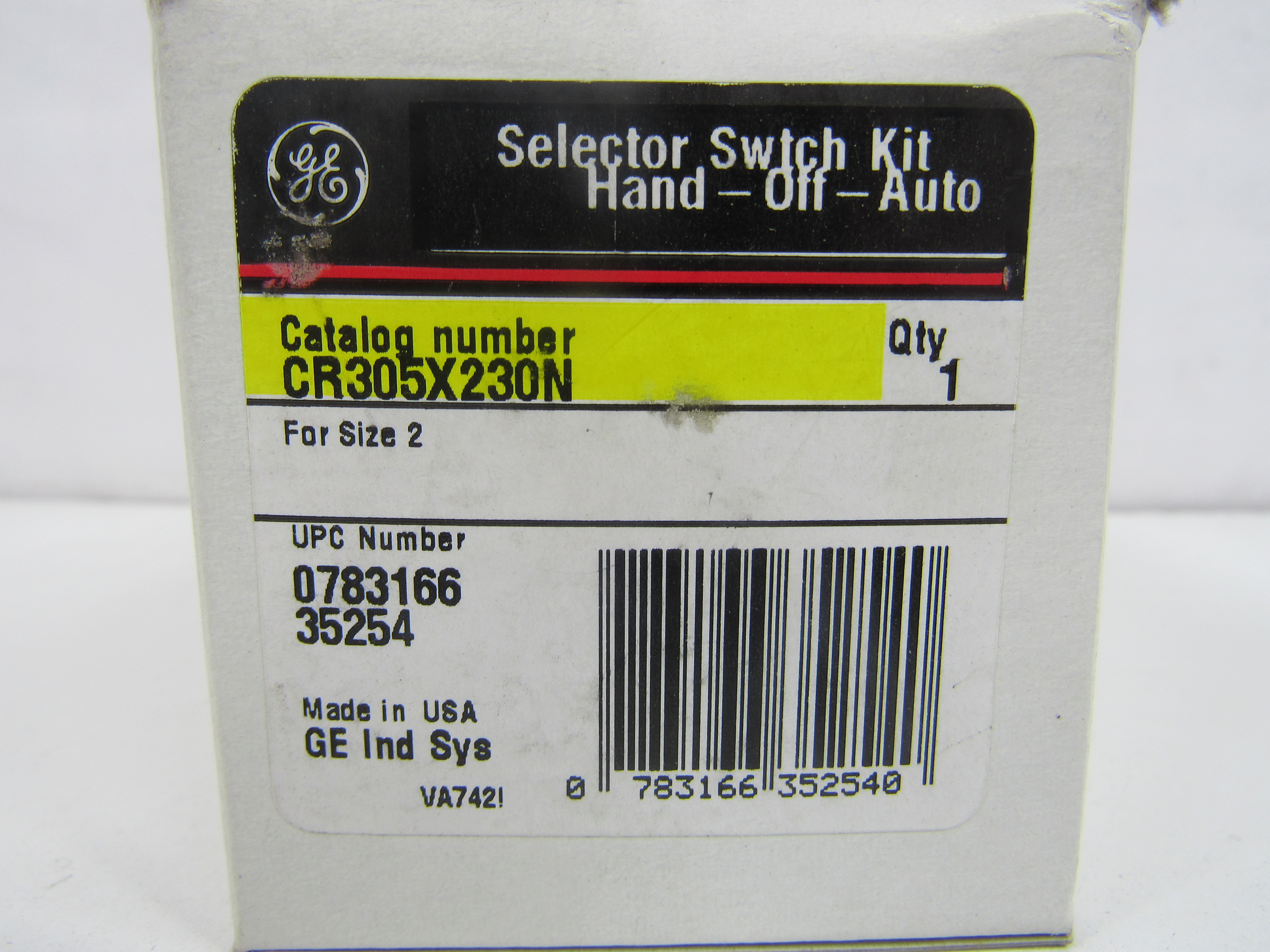 ABB GE Industrial Solutions CR305X230N Contactor/Starter Selector Switch Kit