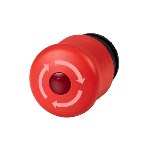 Eaton M22-PVLT Illuminated Twist-To-Release Emergency Stop Operator