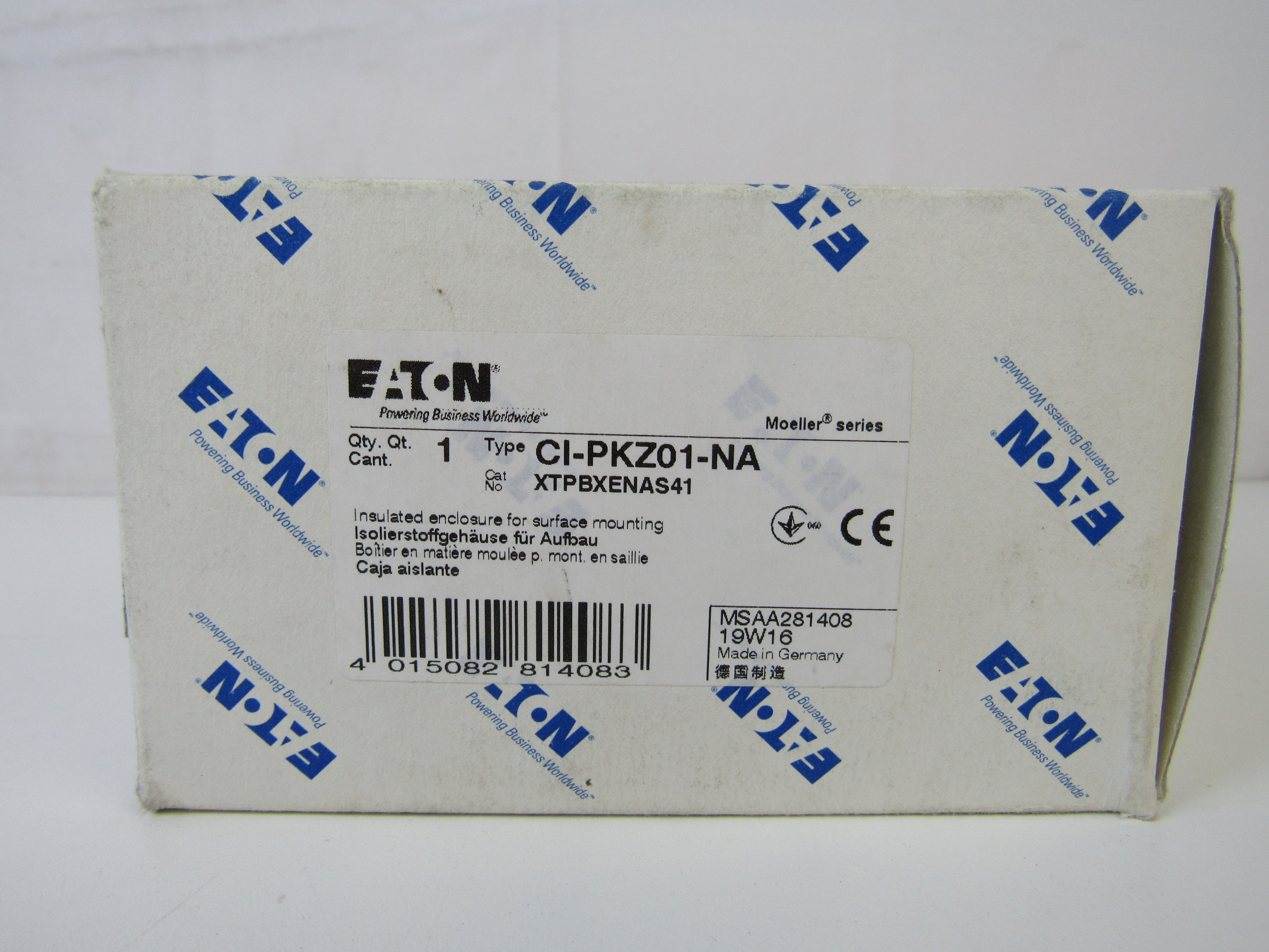 Eaton XTPBXENAS41 Manual Motor Protector Enclosure