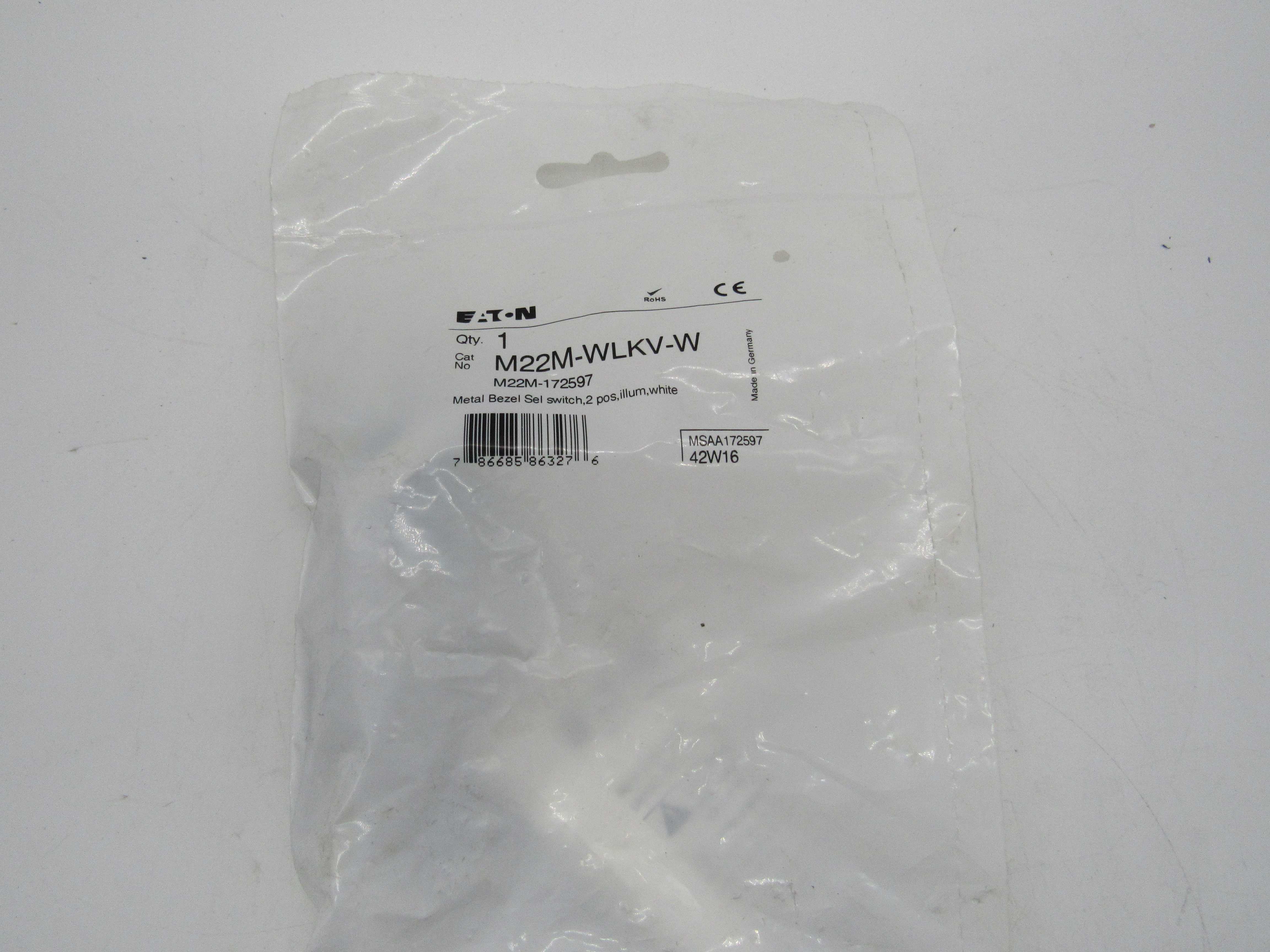 Eaton M22M-WLKV-W Selector Switches