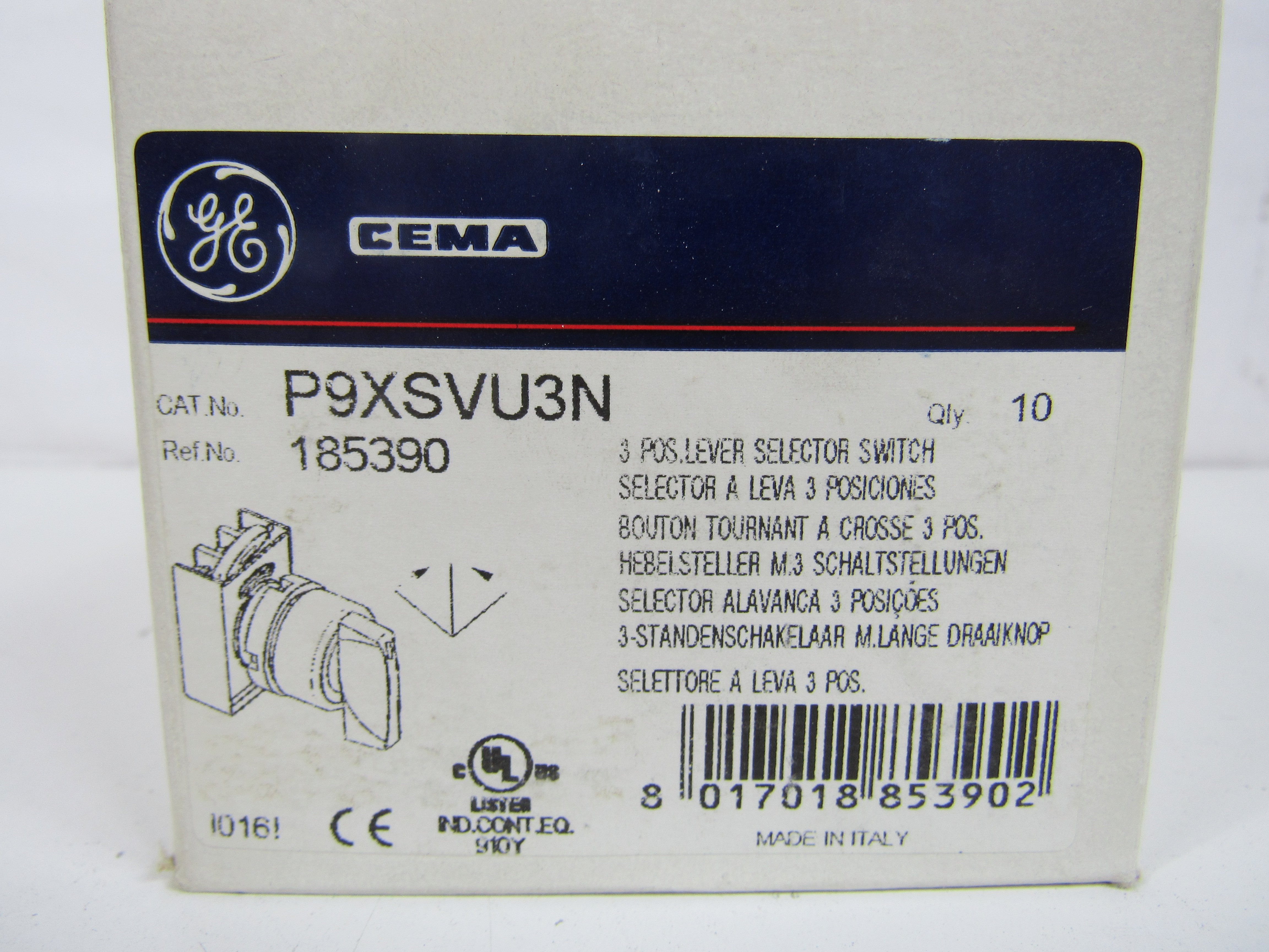 P9XSVU3N Selector Switches