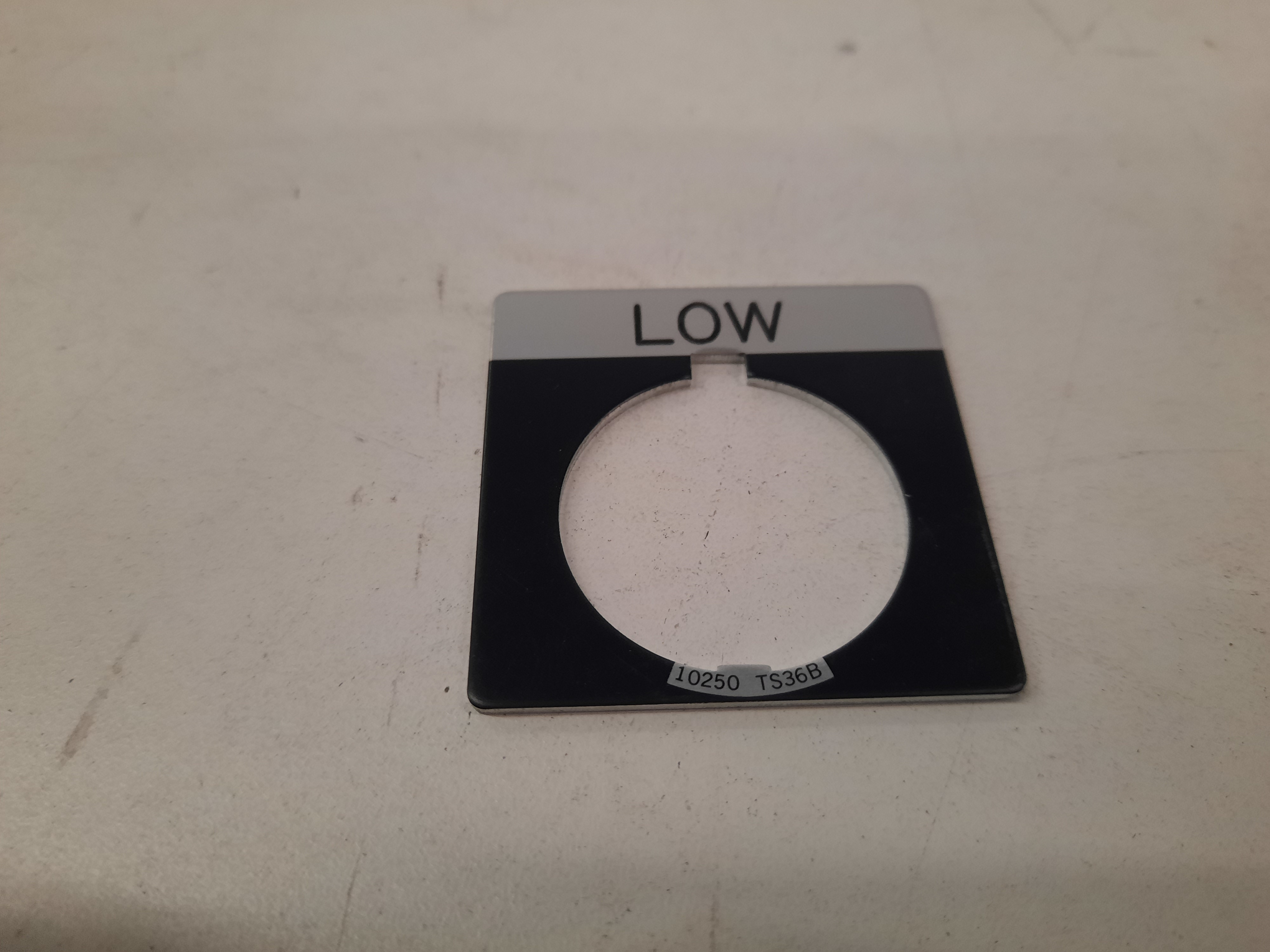 Eaton 10250T-S36B Pushbuttons Legend Plate Black (Repackaged) Eaton 10250T-S36B Pushbuttons Legend Plate Black (Repackaged)
