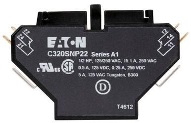 Eaton C320SNP22 Definite Purpose Contactor Auxiliary Contact