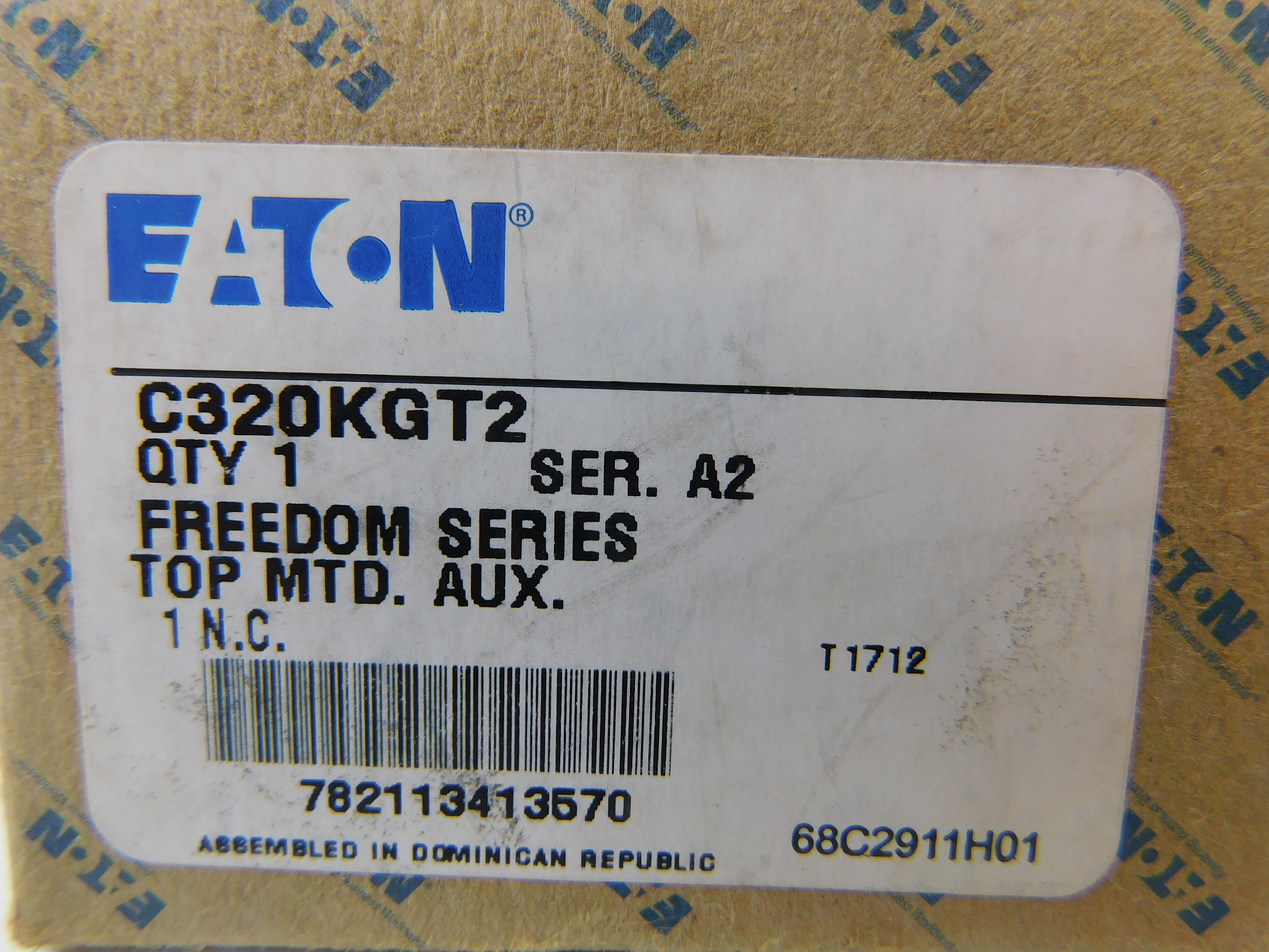 Eaton C320KGT2 Auxiliary Contact Kit