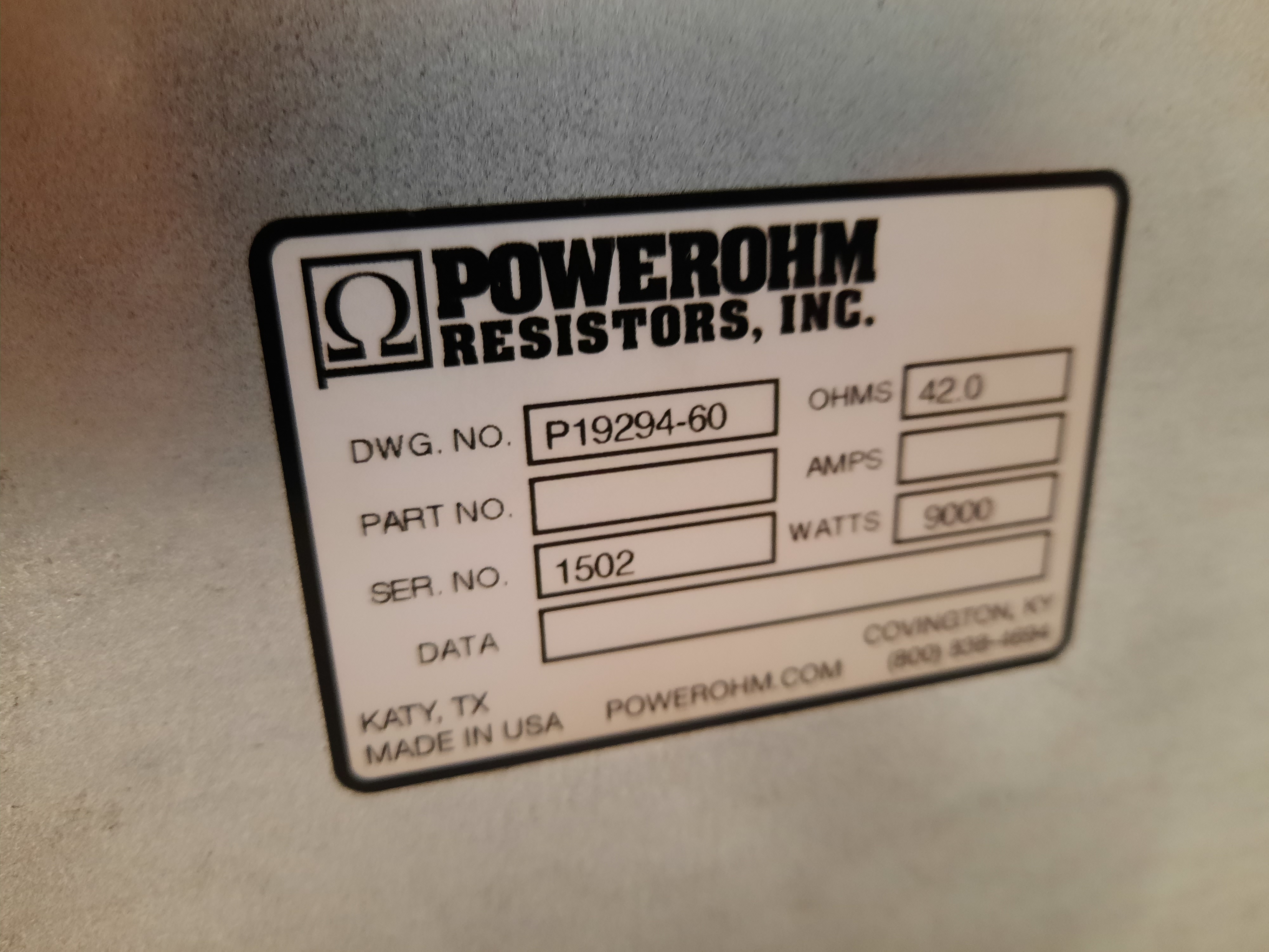 Eaton DBR-R042-W9000 Motor Brake Resistor (Repackaged)