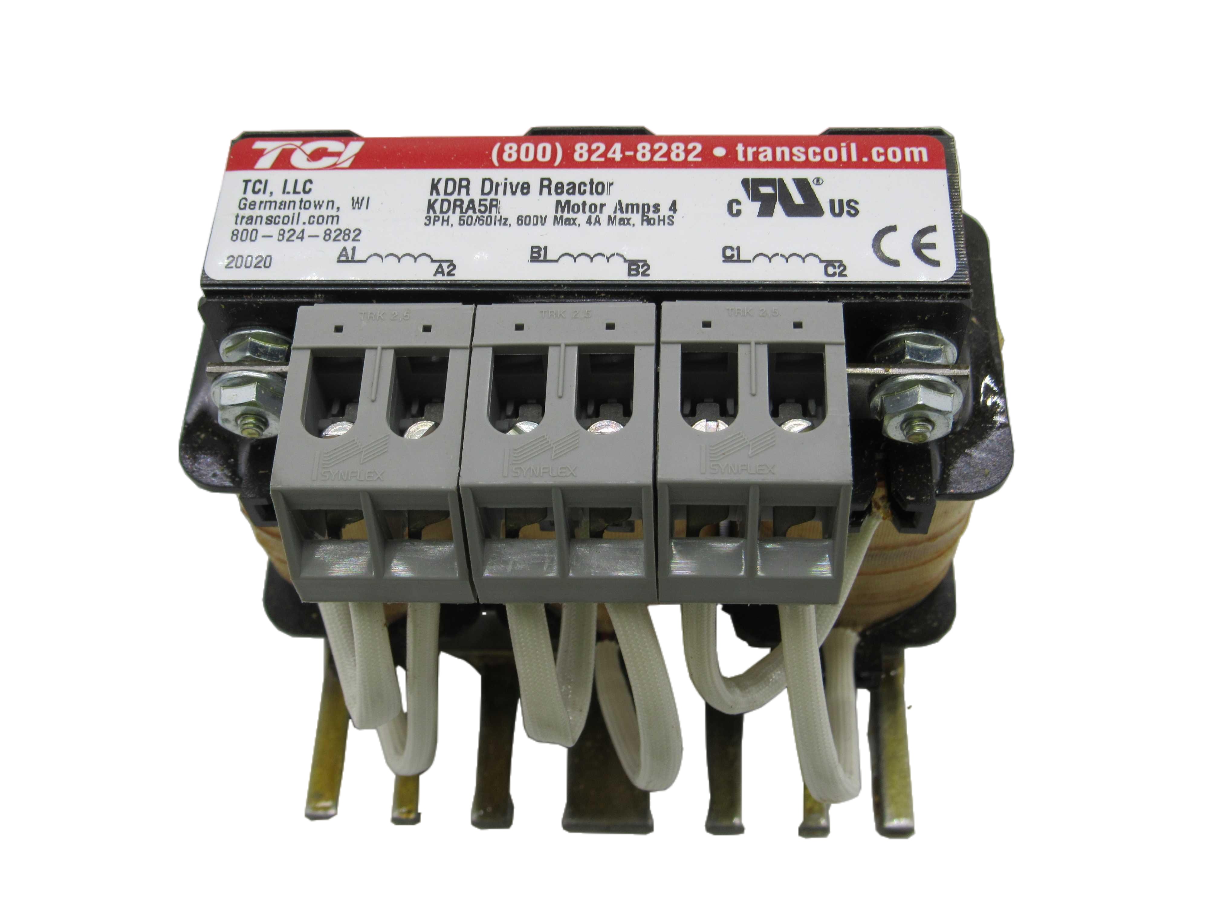 Tci KDRA5R Motor Drives/VFDs/Speed Controllers KDR Drive Reactor 14A 600V 50/60Hz
