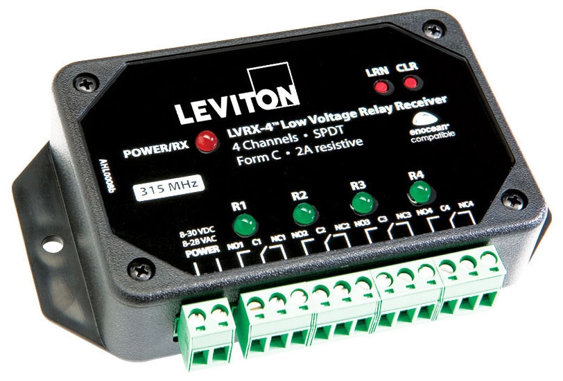 Leviton Manufacturing WSPAS-LV4 Wireless Relay Receiver