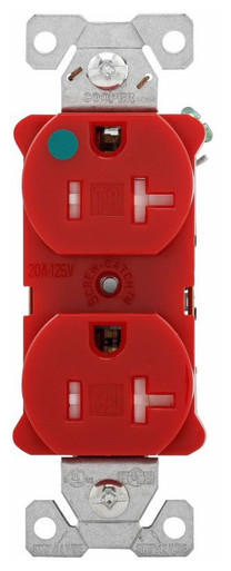 Arrow Hart TR8300RD Straight Blade Receptacle