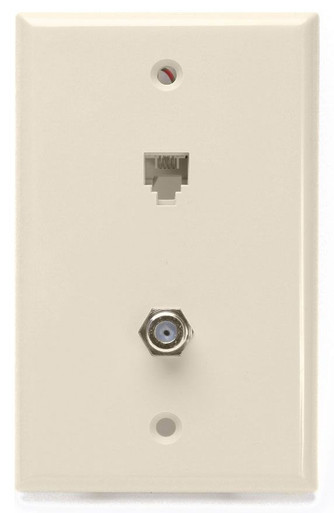 Leviton Manufacturing 40259-T Telephone Wall Jack