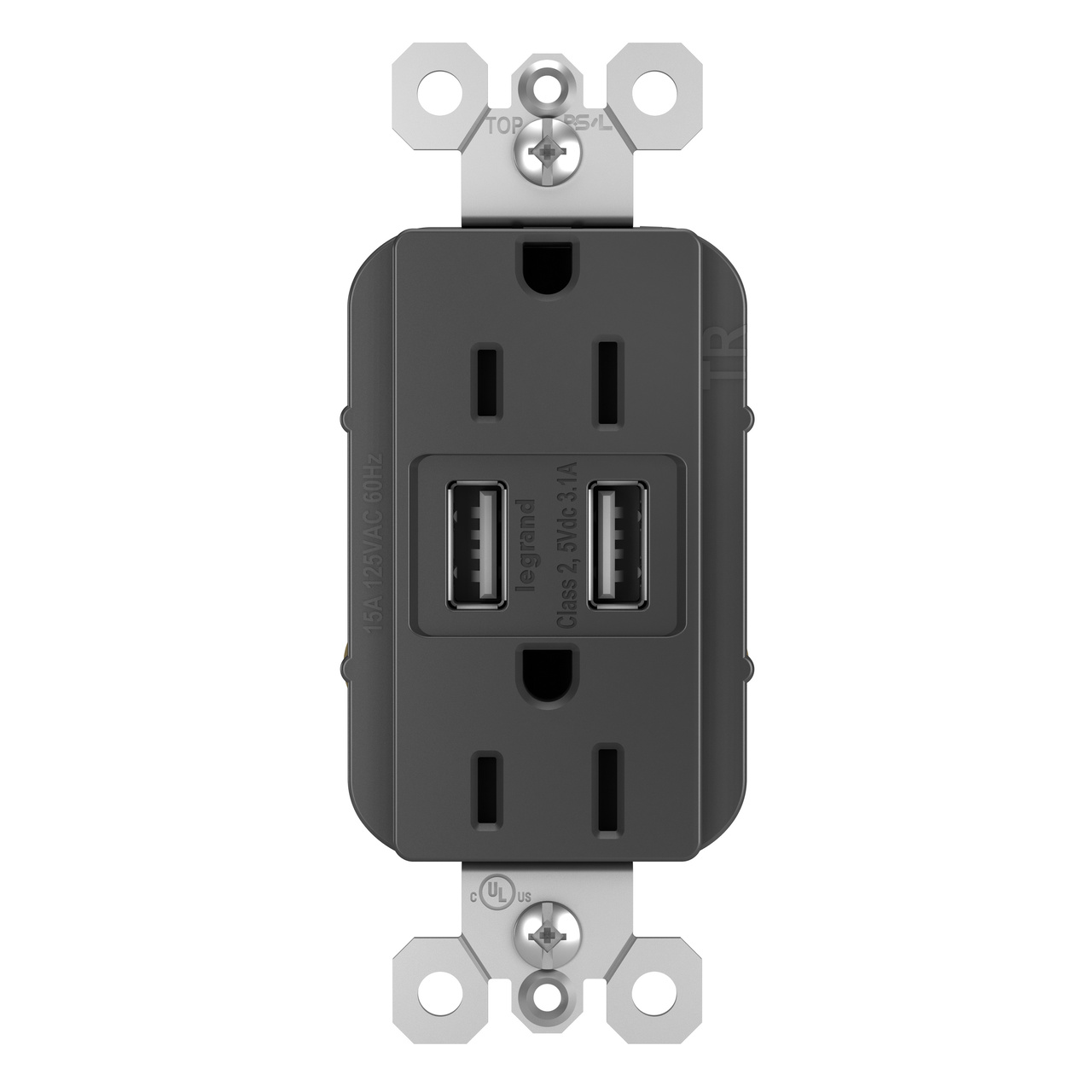 Legrand TM826USBBK Outlets