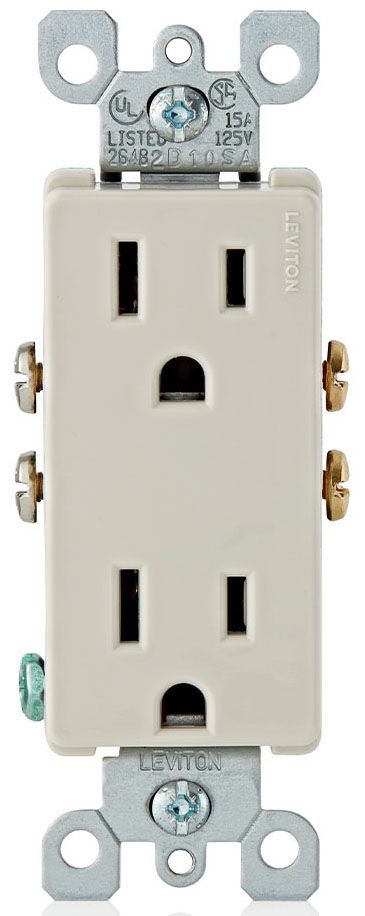 Leviton Manufacturing 5325-T Straight Blade Receptacle