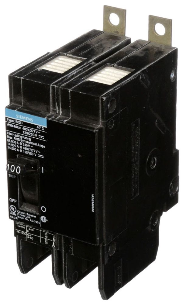 Siemens BQD2100 Panelboard Circuit Breaker (Repackaged)