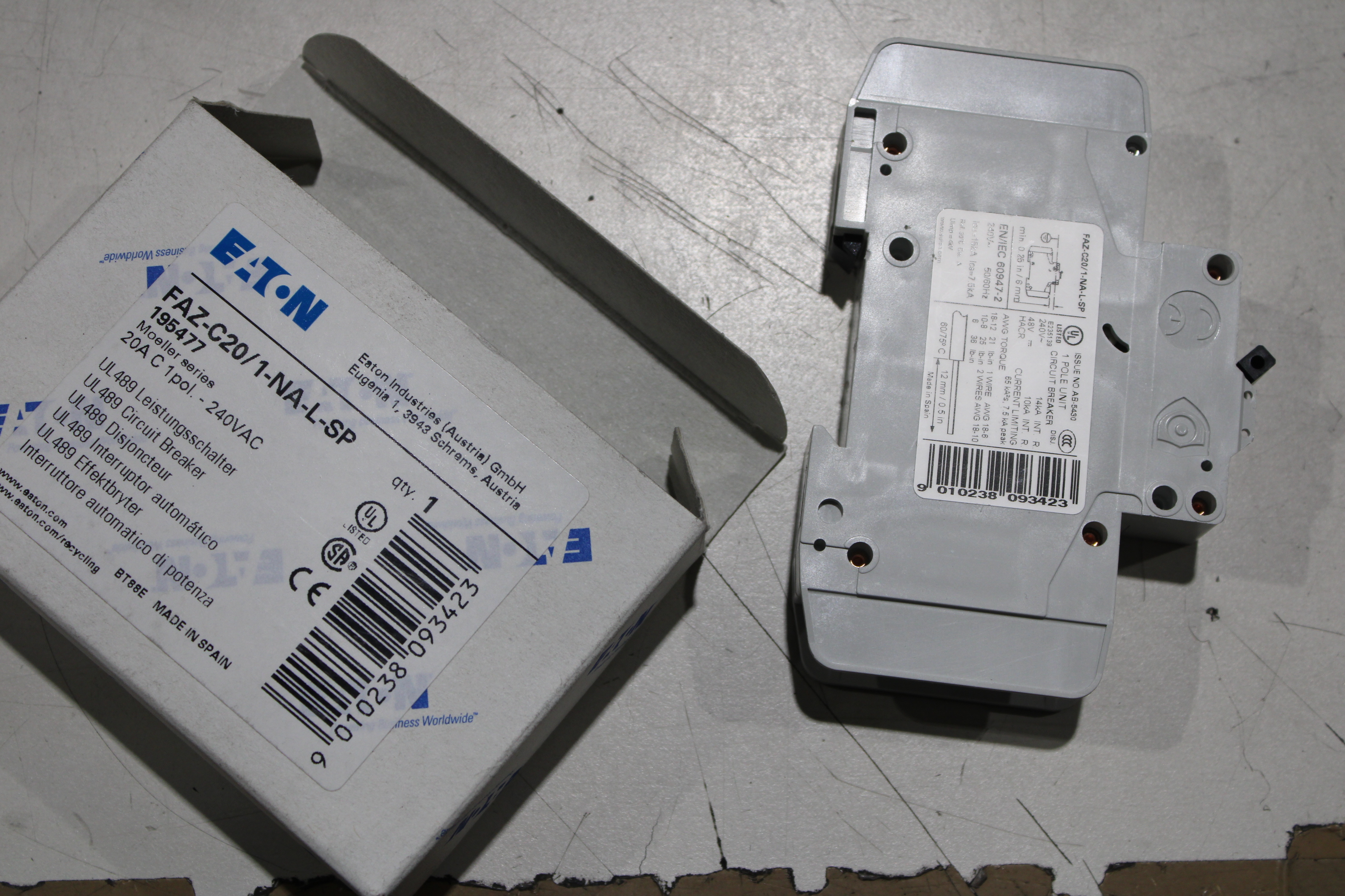 Eaton FAZ-C20/1-NA-L-SP Circuit Breaker Accessories