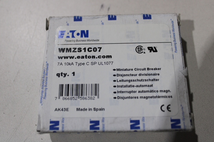 Eaton WMZS1C07 Supplementary Protector