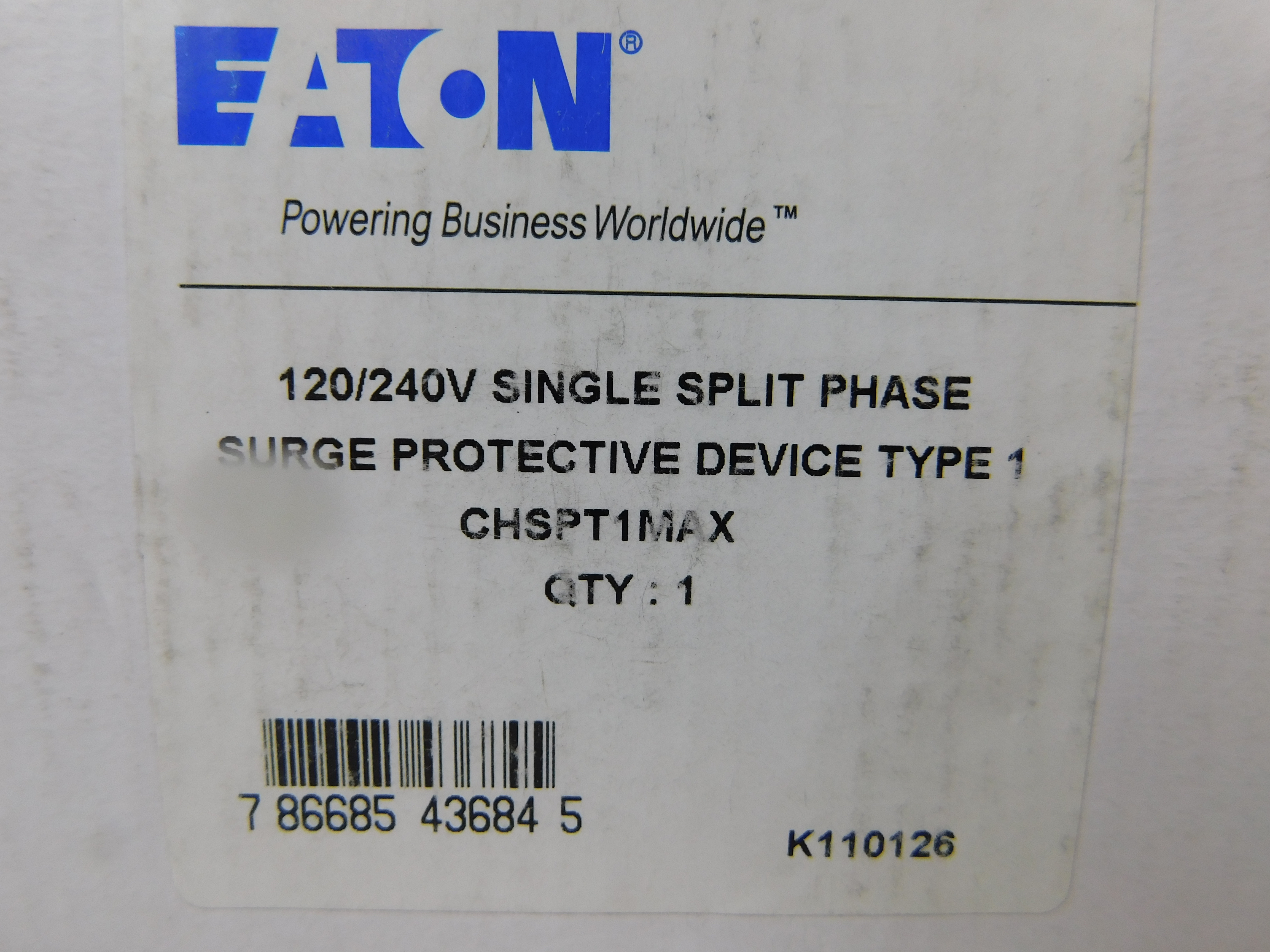 Eaton CHSPT1MAX Service Entrance Surge Protector