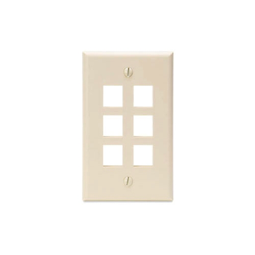 Leviton Manufacturing 41080-6TP Wallplate