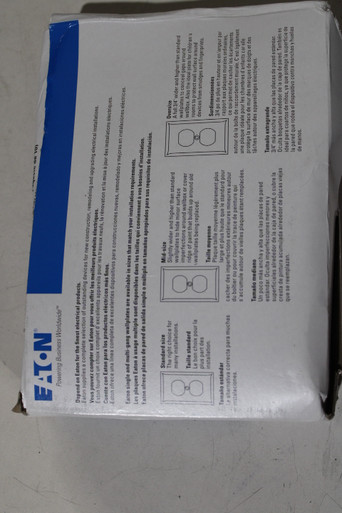 Eaton 2132W-10-L Wallplates and Accessories