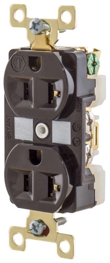 Bryant Electric BRY5362 Straight Blade Receptacle (Repackaged)