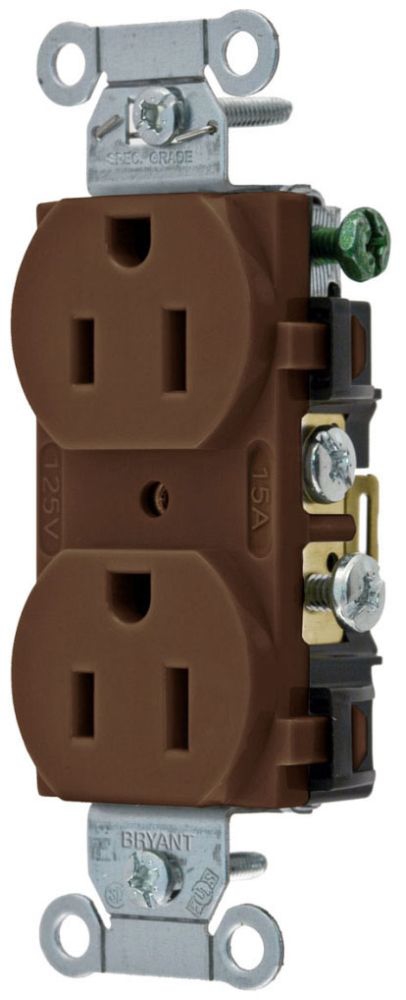 Bryant Electric CRS15 Straight Blade Receptacle