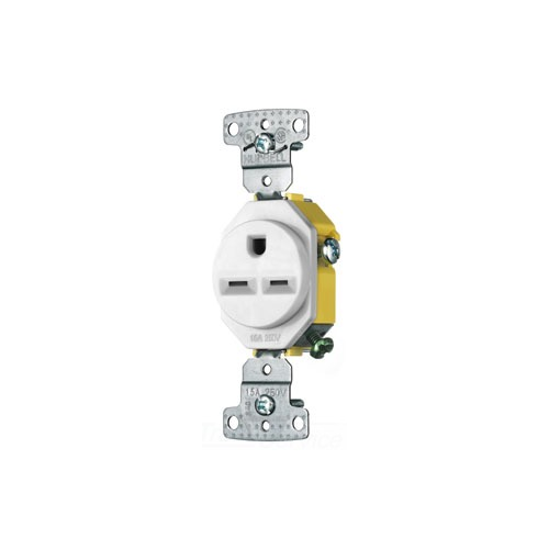 Hubbell Wiring Device-Kellems RR155W Straight Blade Receptacle