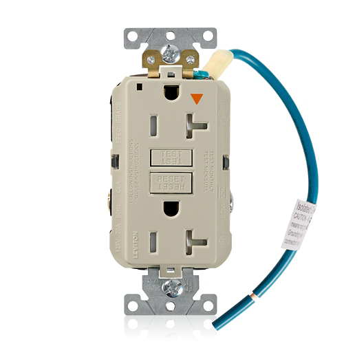 Leviton Manufacturing GFTR2-IGI GFCI Duplex Receptacle